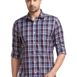 Red Checks Casual Shirts for Men